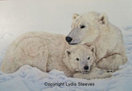 Polar Bear Mama and Cub CP e-Packet